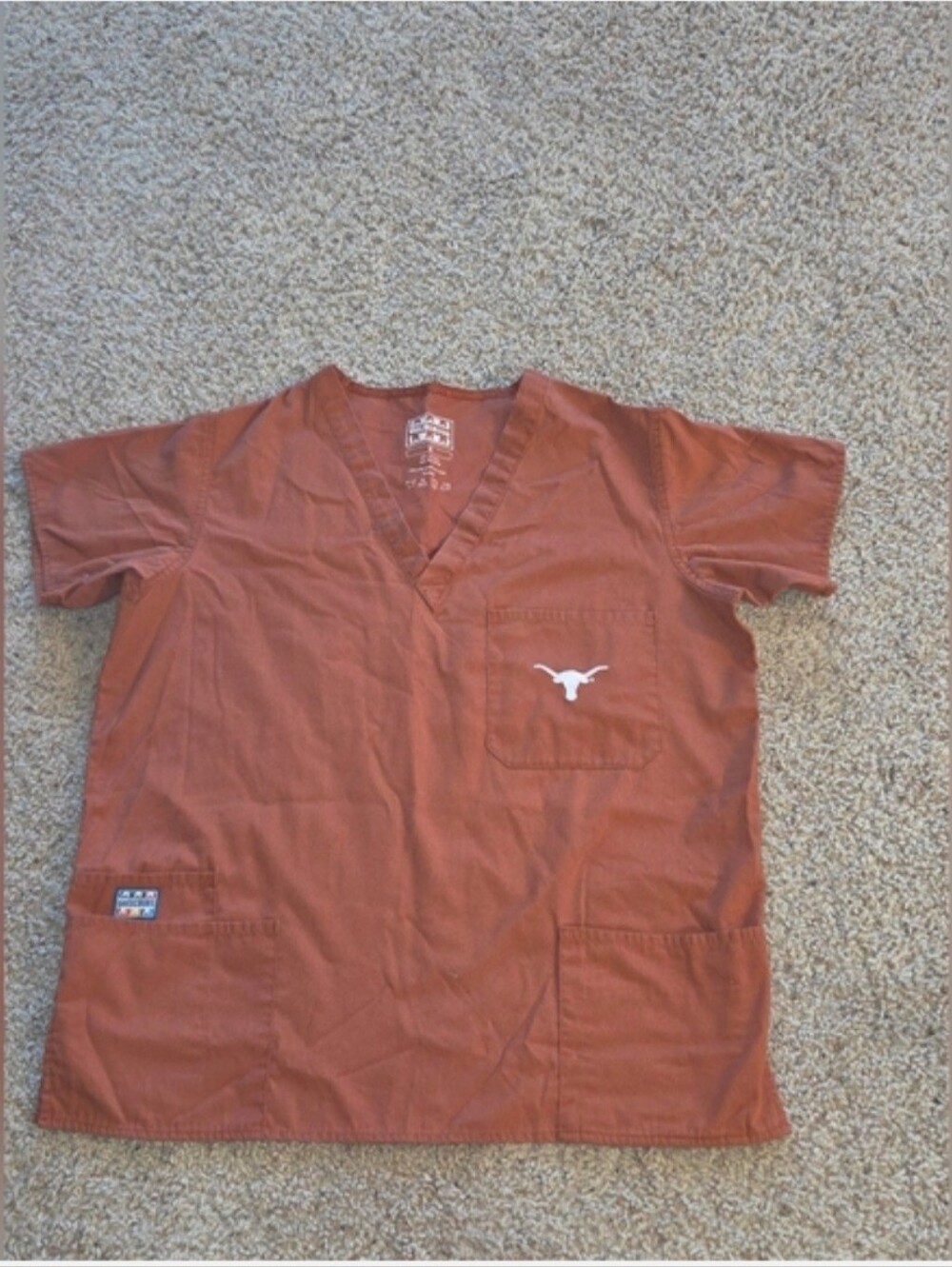 Gel Scrub Unisex Texas Longhorn Scrub SZ M